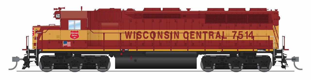 Broadway Limited 9825 HO WC EMD SD45 Diesel Locomotive Sound/DC/DCC #7522