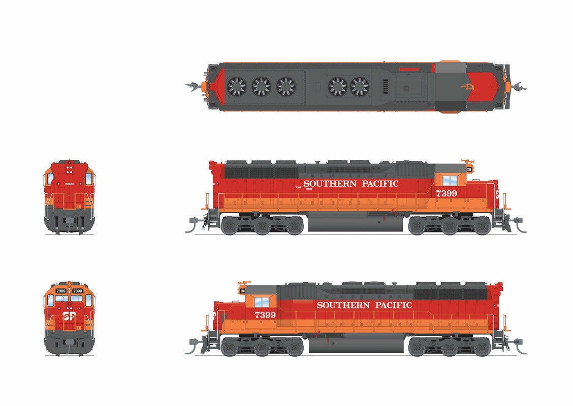 Broadway Limited 9820 HO SP EMD SD45 Diesel Locomotive Sound/DC/DCC #7399
