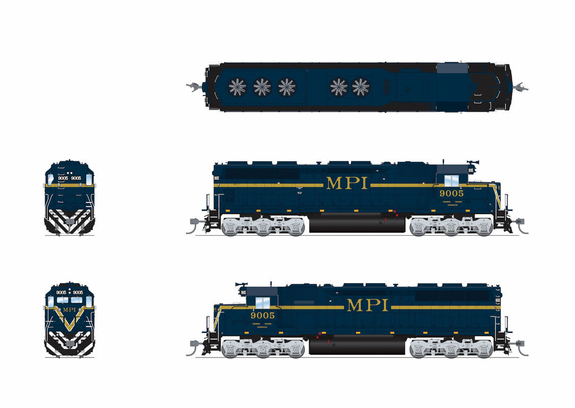 Broadway Limited 9813 HO MPI EMD SD45 Diesel Locomotive Sound/DC/DC #9019