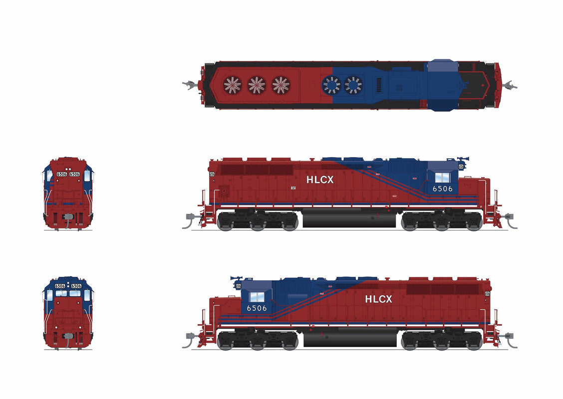 Broadway Limited 9807 HO HLCX EMD SD45 Diesel Locomotive Sound/DC/DCC #6513