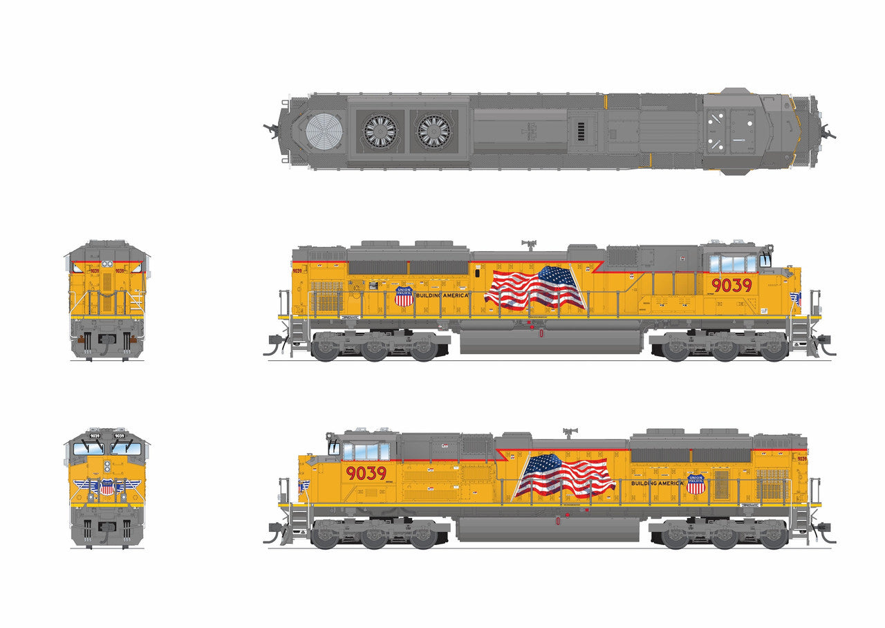 Broadway Limited 9772 HO UP EMD SD70ACe Diesel Locomotive Sound/DC/DCC #9039