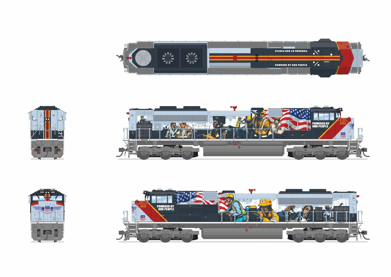 Broadway Limited 9776 HO UP EMD SD70ACe Diesel Locomotive Sound/DC/DCC #1111