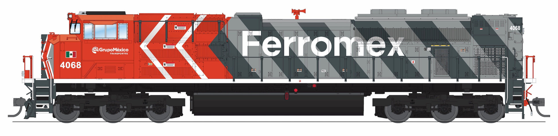 Broadway Limited 9761 HO Ferromex EMD SD70ACe Diesel Locomotive Sound/DCC #4079