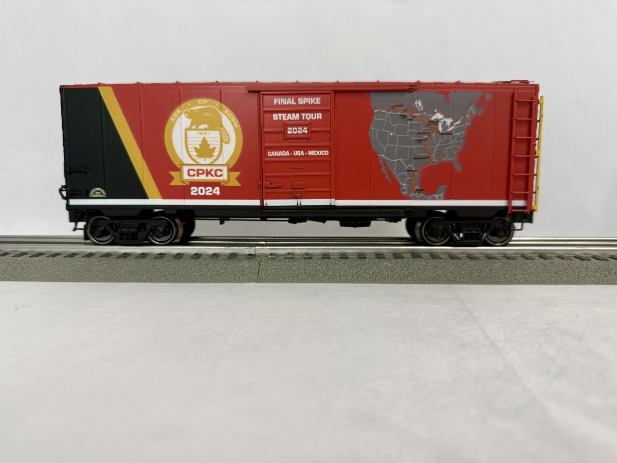 RMT 96455 O Canadian Pacific Kansas City 2024 Steam Tour 40' Boxcar