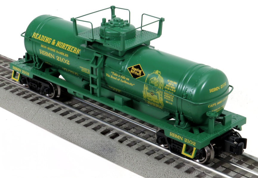 RMT 96812-3 O Reading & Northern Green Single Dome Tank Car #2102