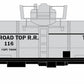 RMT 96899-12 O East Broad Top Single Dome Tank Car #116