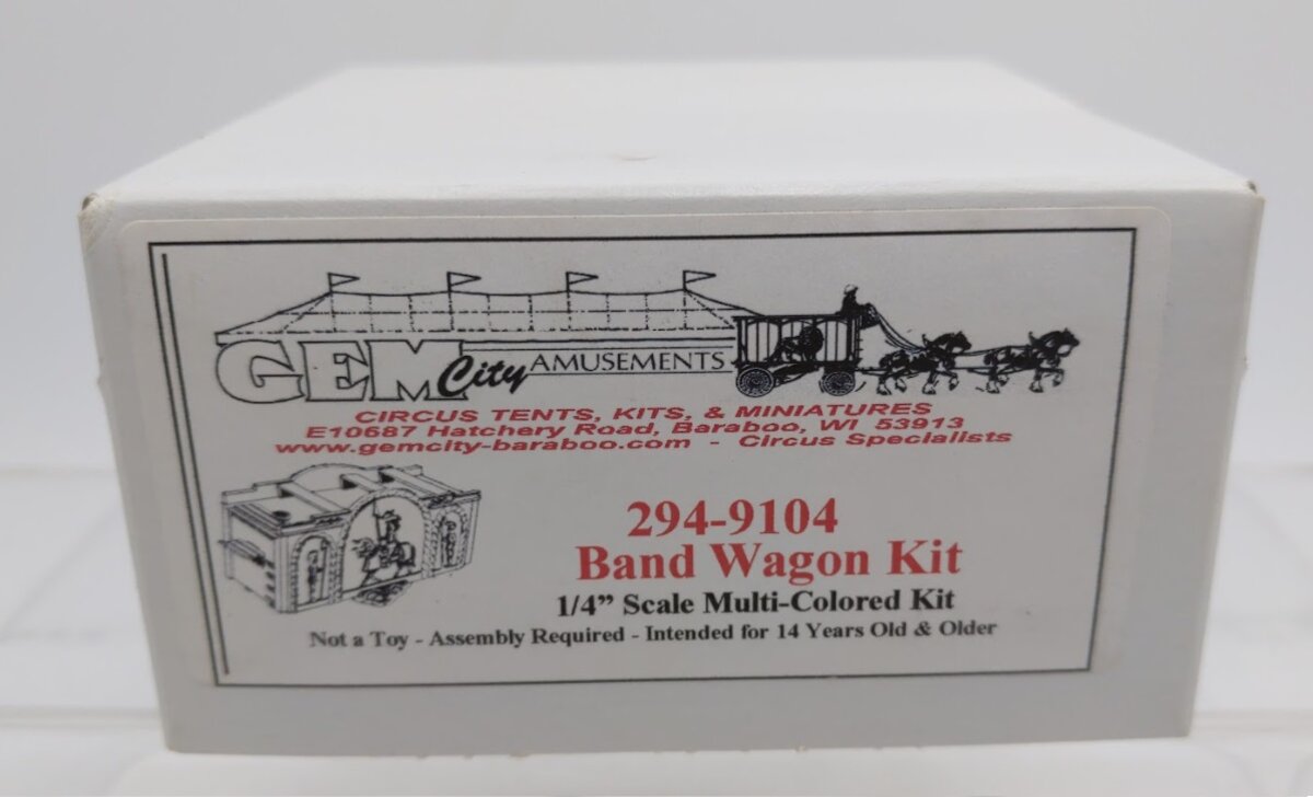 Gem City Amusement 9104 1/4" Scale Band Multi Colored Wagon Kit