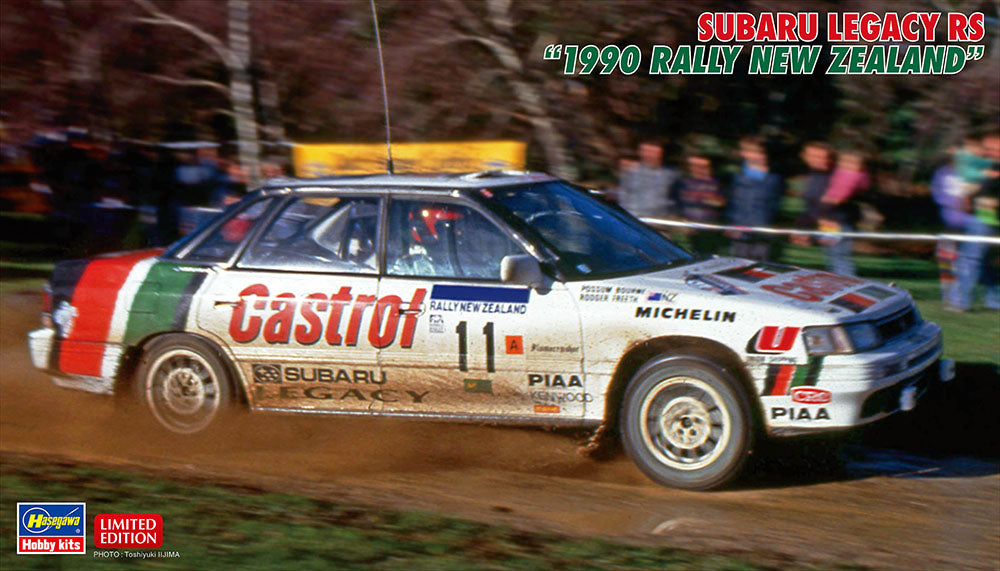 Hasegawa 20636 1:24 Subaru Legacy RS 1990 Rally New Zealand Car Model Kit