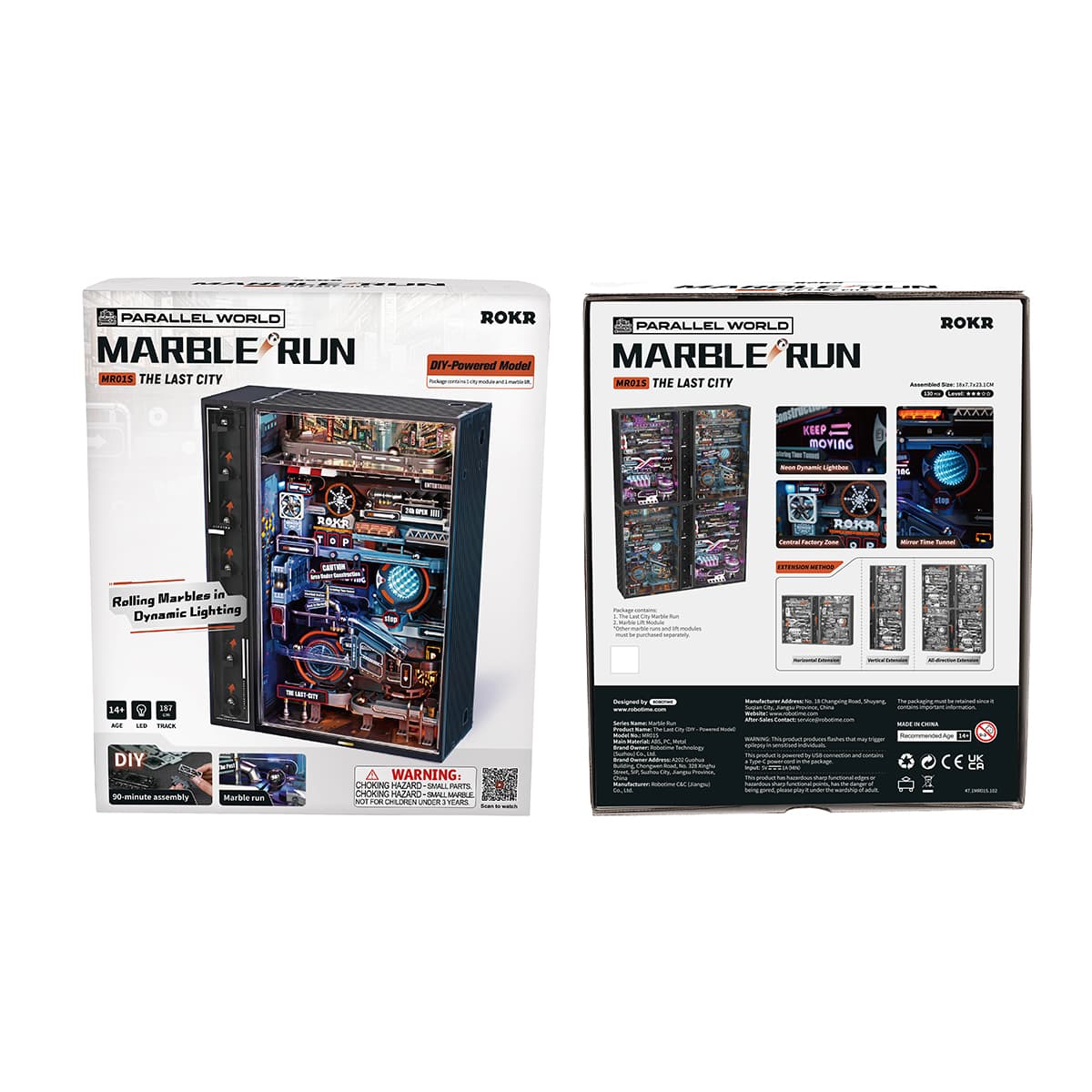 Robotime MR01S ROKR The Last City Marble Run Mechanical 3D Puzzle