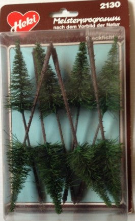 Heki 2130 Tall Trucked Fir Trees 16-17 cm Tall (Pack of 8)
