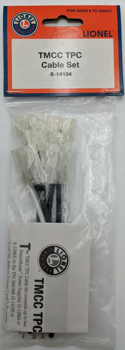 Lionel 6-14194 O Scale TMCC TPC Cable Set