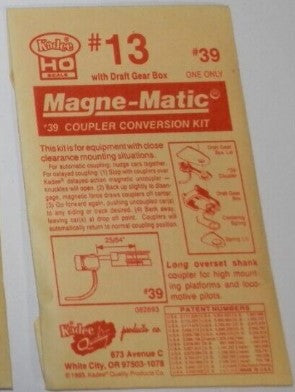 Kadee 13 HO Magne-Matic Coupler Conversion KIt #39