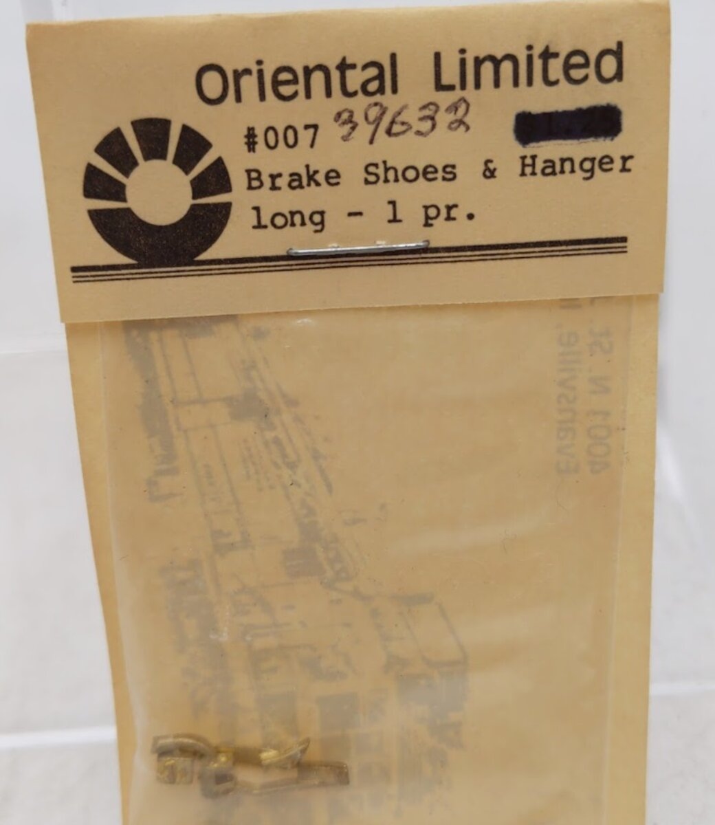 Oriental Limited 007 HO Scale Brake Shoes & Hanger Long Part Brass Steam Loco