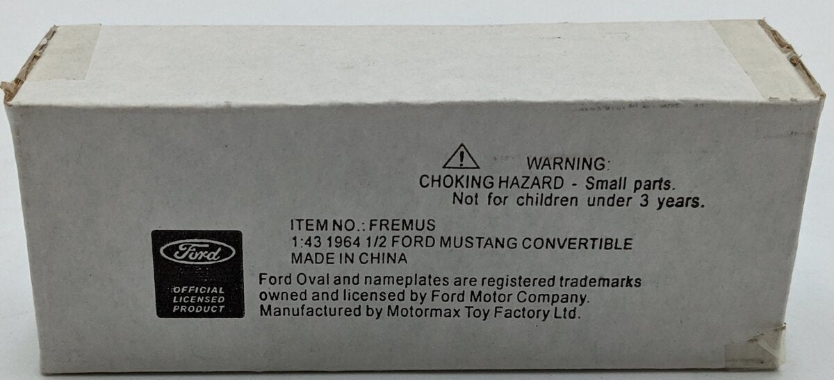Motor Max 73815 1:43 1964 Red 1/2 Ford Mustang Convertible