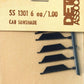 Detail Associates SS1301 HO Scale Cab Sunshade (Pack of 6)