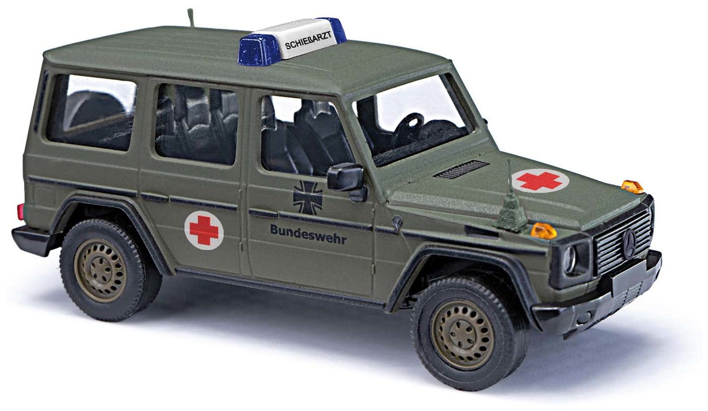Busch 51441 HO Assembled German Army Red Cross 1990 Mercedes-Benz G-90 SUV