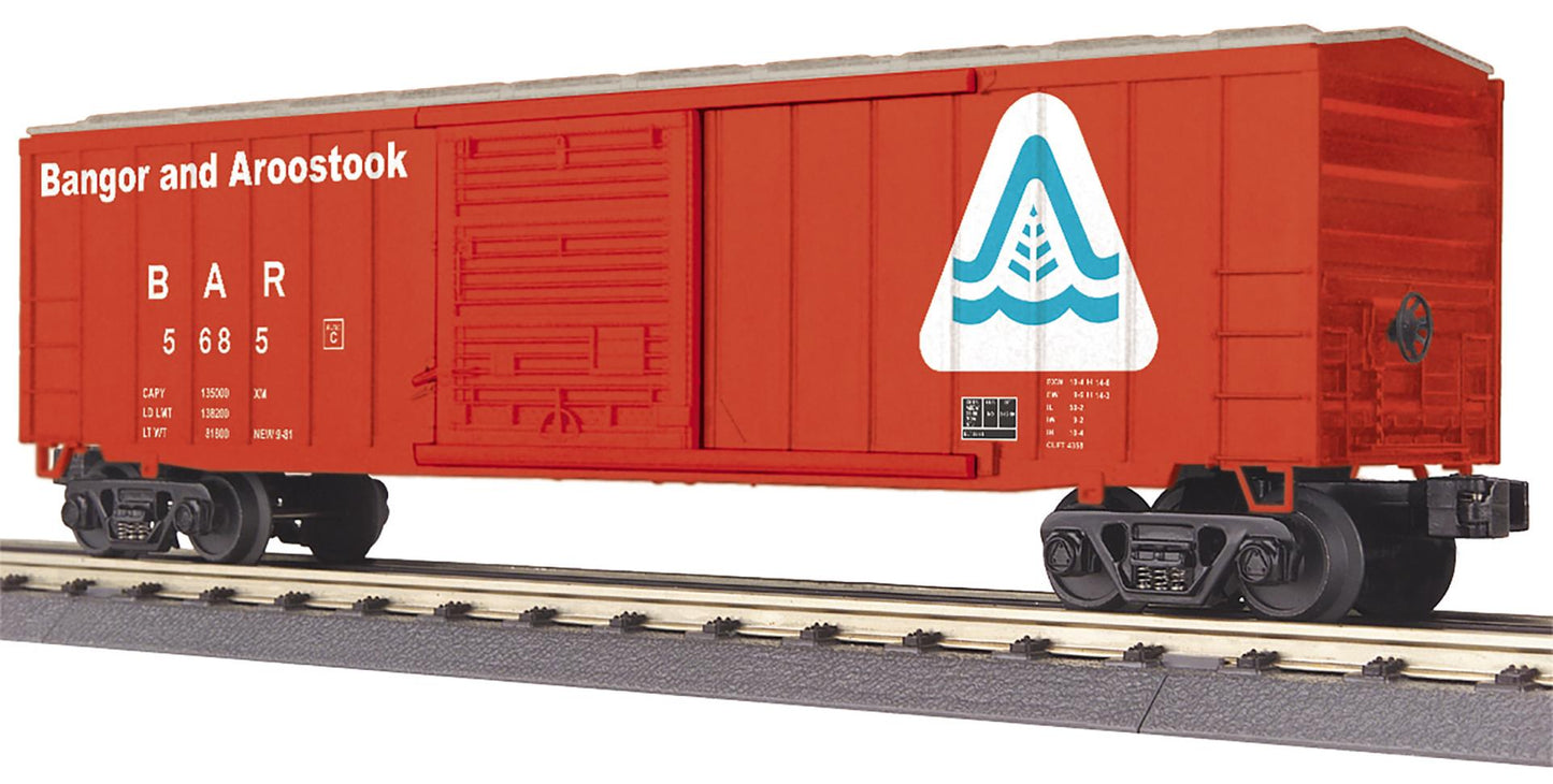 MTH 30-71208 O Bangor & Aroostook RailKing 50’ Modern Box Car