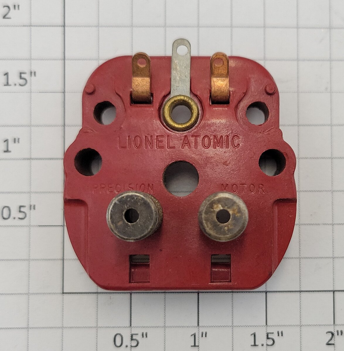 Lionel 2020M-30 Red Atomic Brush Plate Assembly