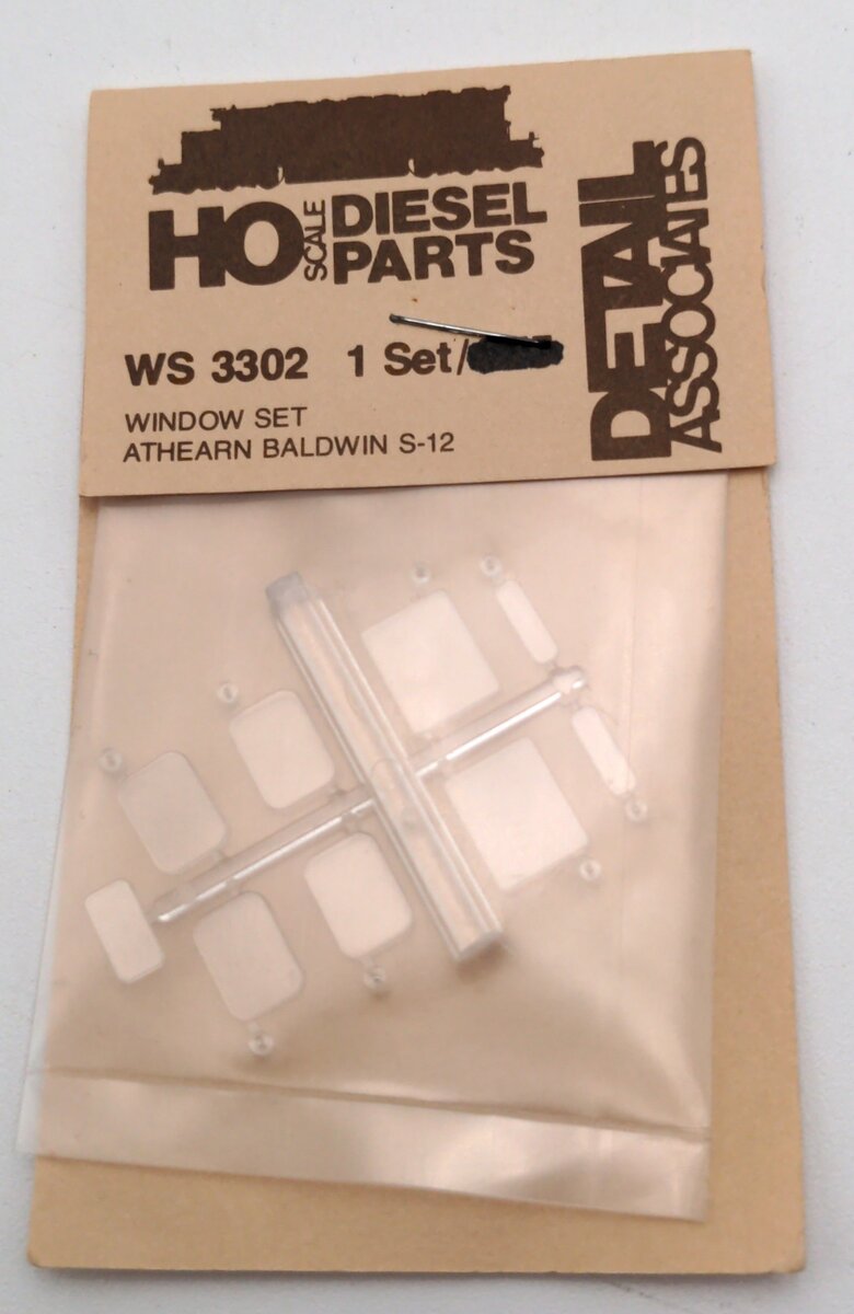 Detail Associates WS3302 HO Window Set Athearn Baldwin S-12