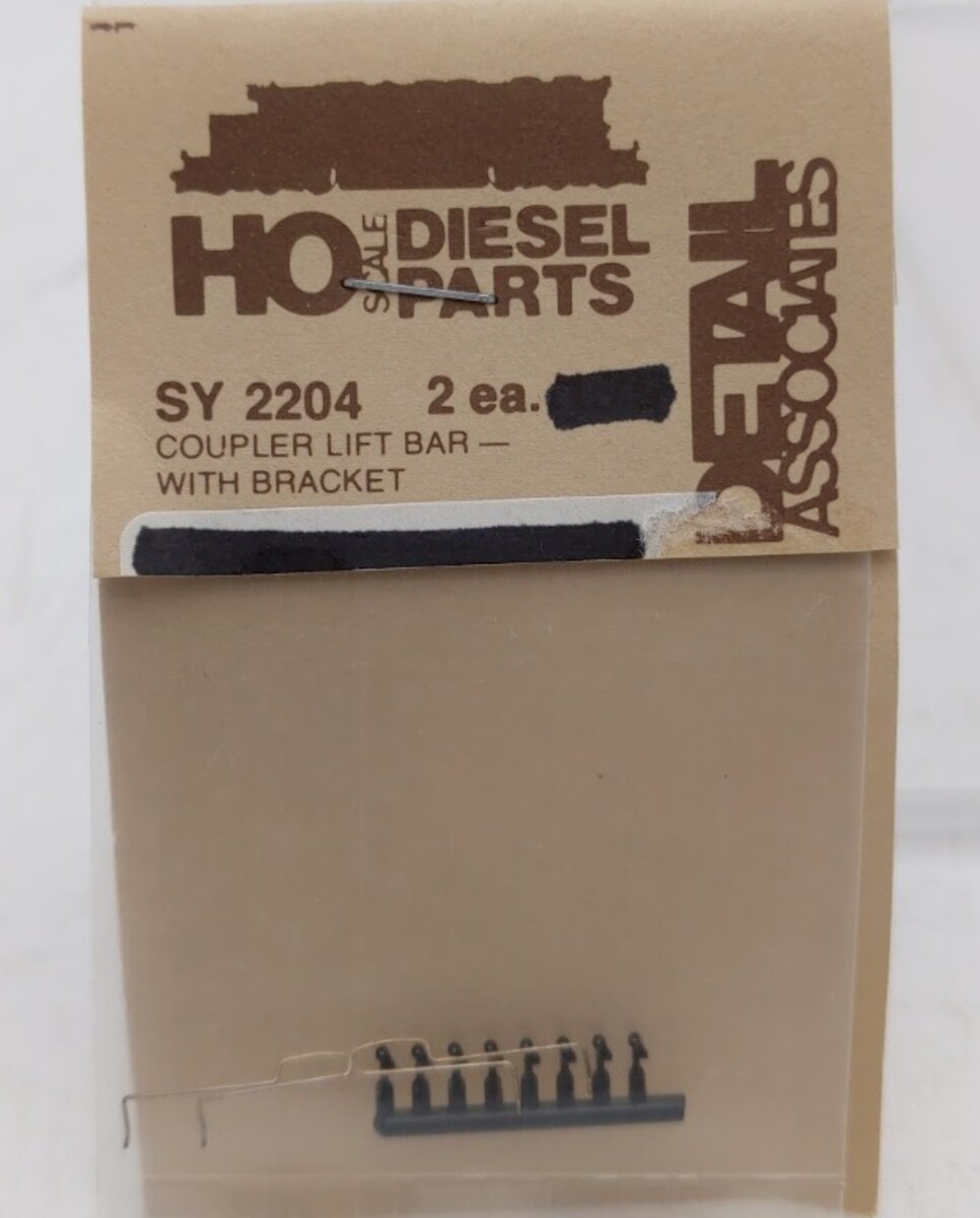 Detail Associates SY2204 HO Scale Coupler Lift Bar w/Bracket