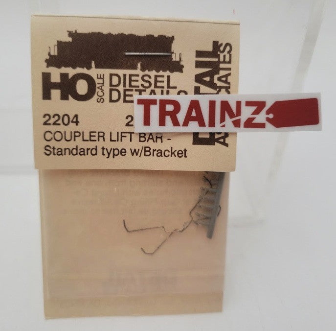 Detail Associates SY2204 HO Scale Coupler Lift Bar Standard Type W/Bracket