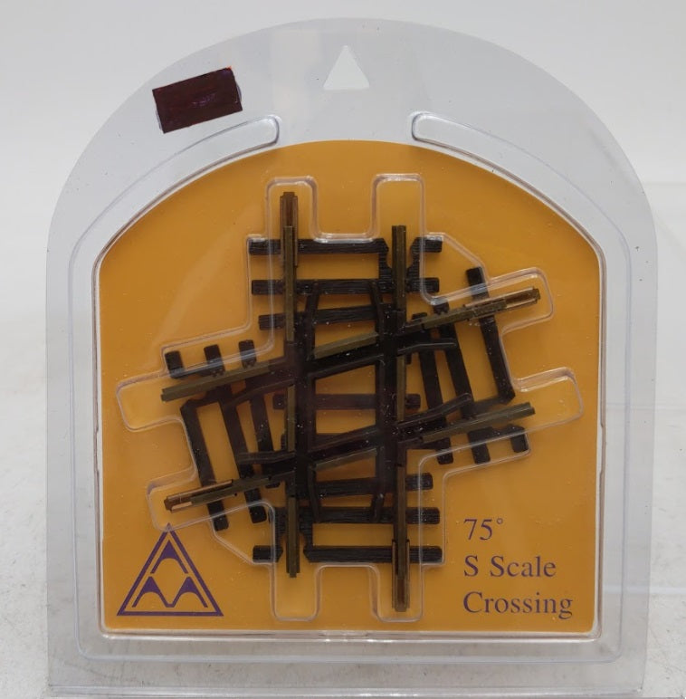 American Models S Scale 75 Degrees Crossing Track