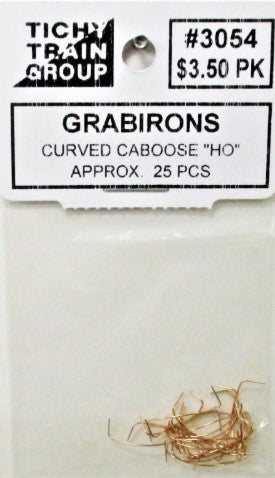Tichy 3054 HO Grabirons Curved Caboose Type (Approx. 25 Pieces)
