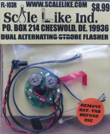 Acme FL-103R Scale Like Ind. HO Dual Alternating Strobe Flasher