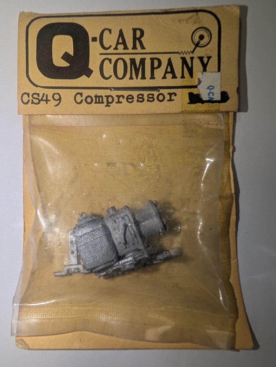 Q-Car Company CS49 HO Scale Compressor Kit