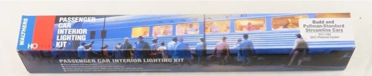 Walthers 933-1084 Budd & Pullman Standard Streamline Cars DCC Powered System