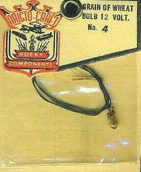 Aristo-Craft 4 Grain of Wheat 12 Volt Clear Bulb w/Wiring