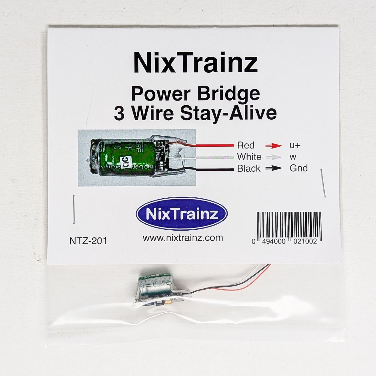 Nixtrainz NTZ-201 Power Bridge I 3 Wire Stay-Alive