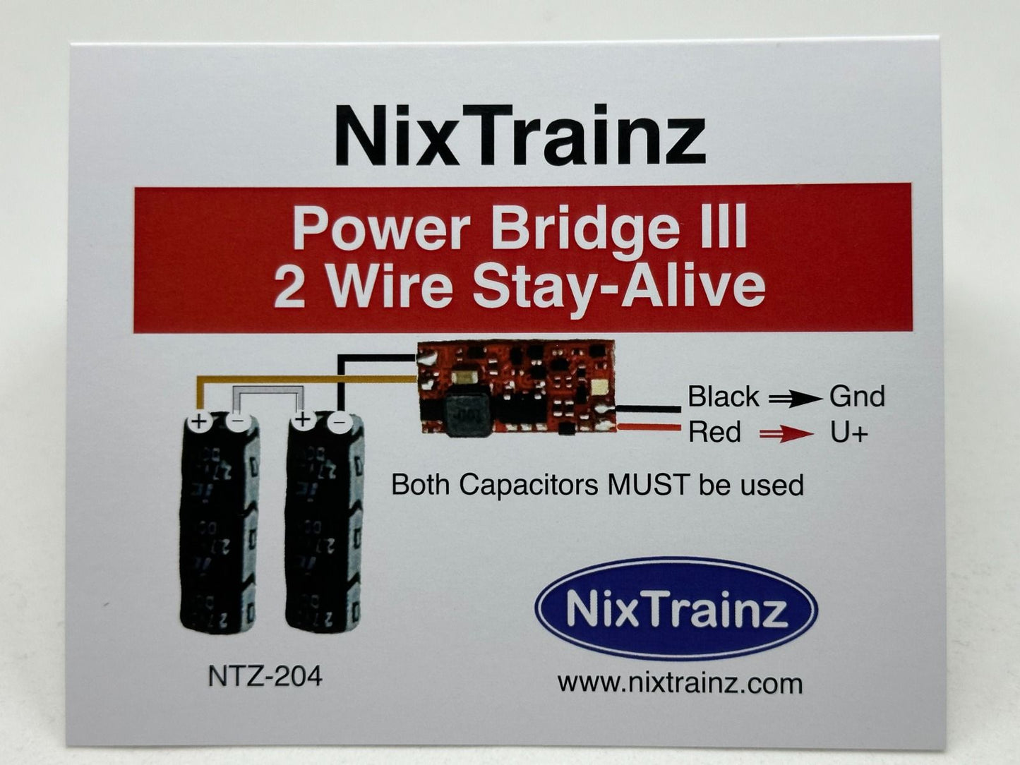 Nixtrainz NTZ-204 Power Bridge III 2 Wire Stay-Alive