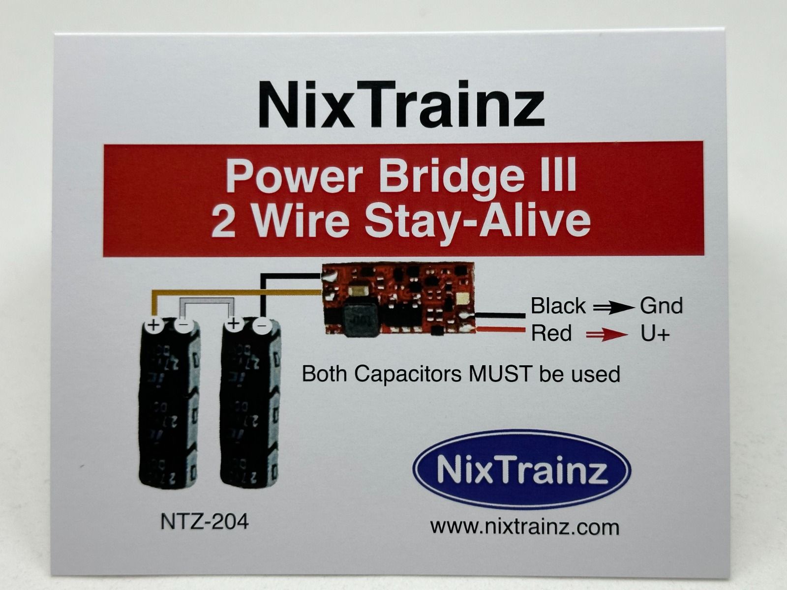 Nixtrainz NTZ-204 Power Bridge III 2 Wire Stay-Alive