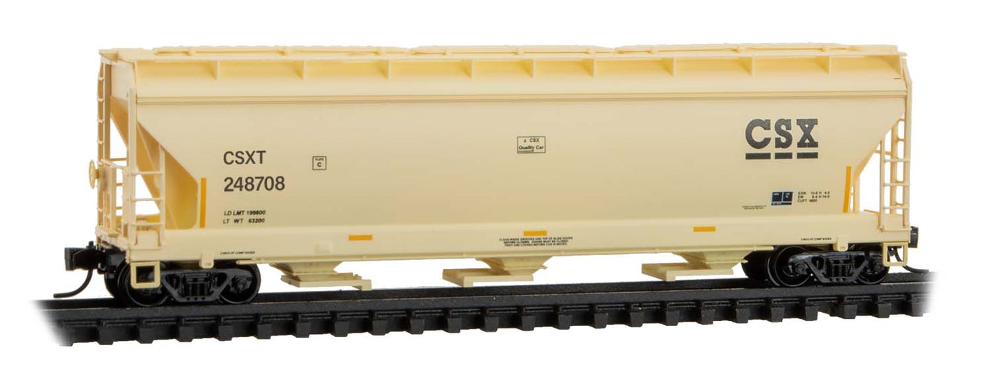 Micro-Trains 09400931 N CSX 3-Bay Covered Hopper #248708