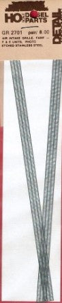 Detail Associates GR2701 HO Air Intake Grille "FARR" F & E Units Photo Etched