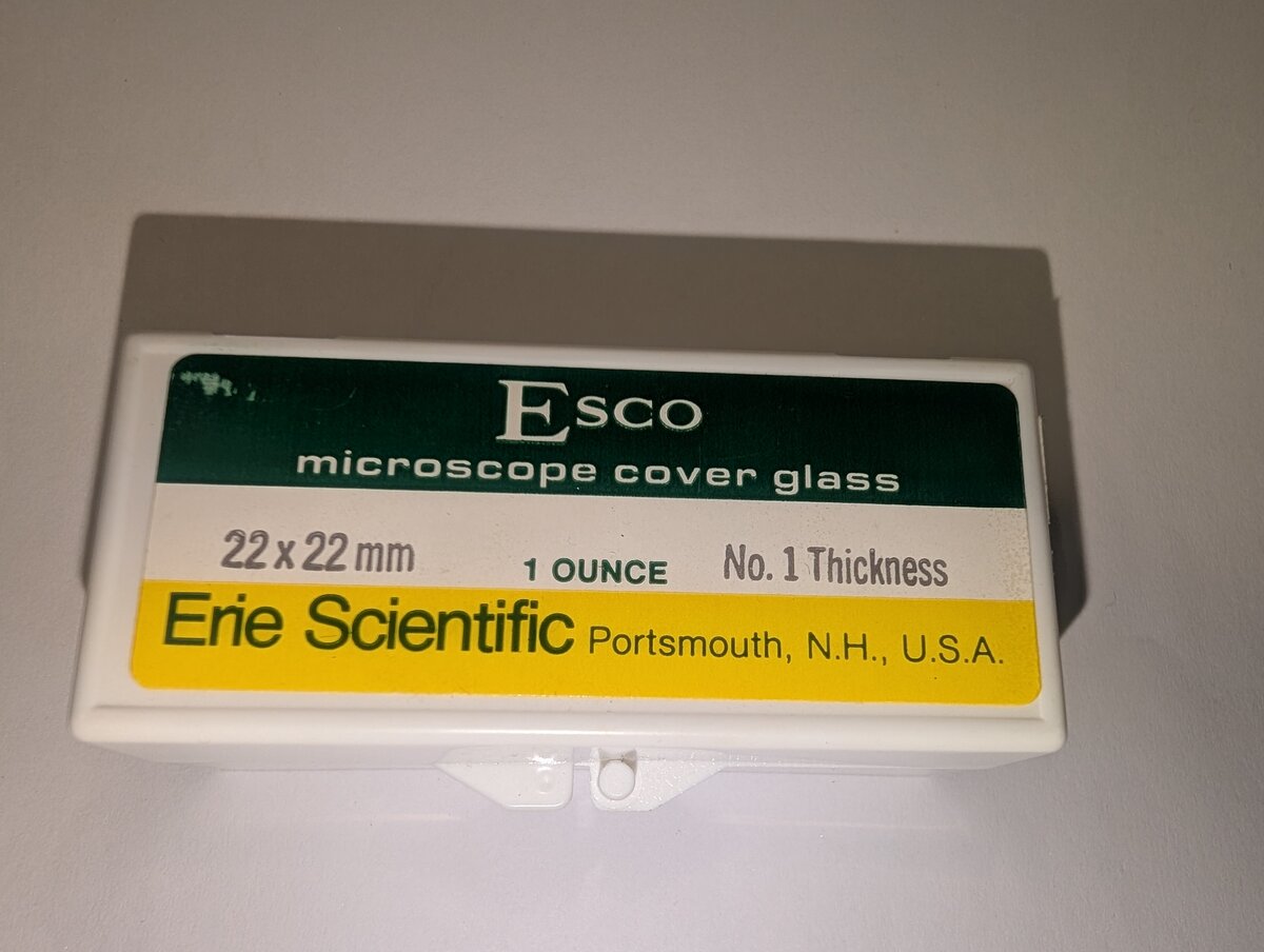 Acme Esco Scientific Microscope Cover Glass 22 x 22mm No. 1 Thickness 1 Ounce