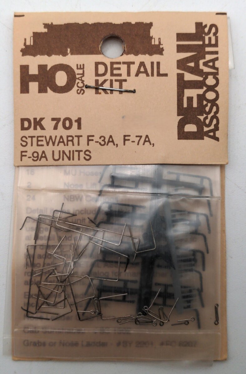 Detail Associates DK701 HO Stewart F-3A, F-7A, F-9A Units Kit