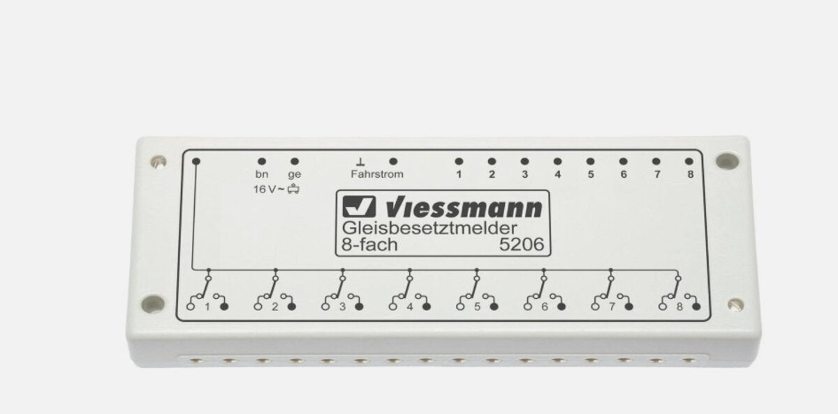 Viessmann 5206 HO Occupied Track Detectors 8-Compartment