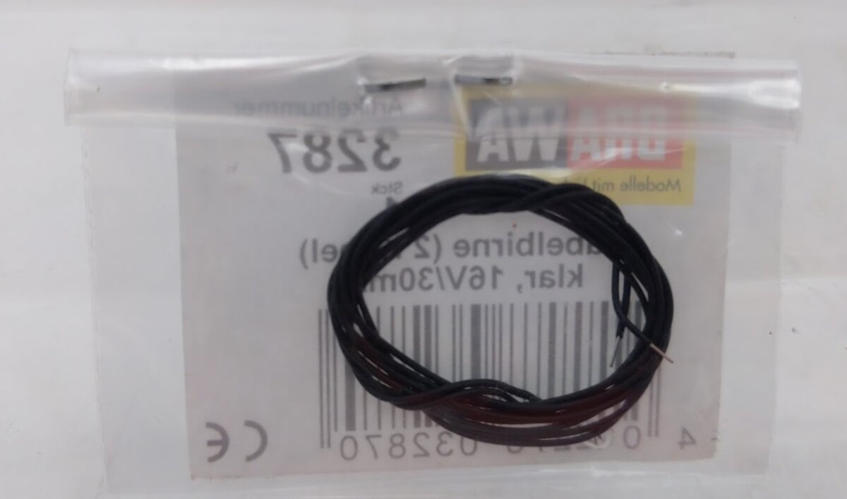 Brawa 3287 Bulb and Cable 16V / 30 mA Light Train