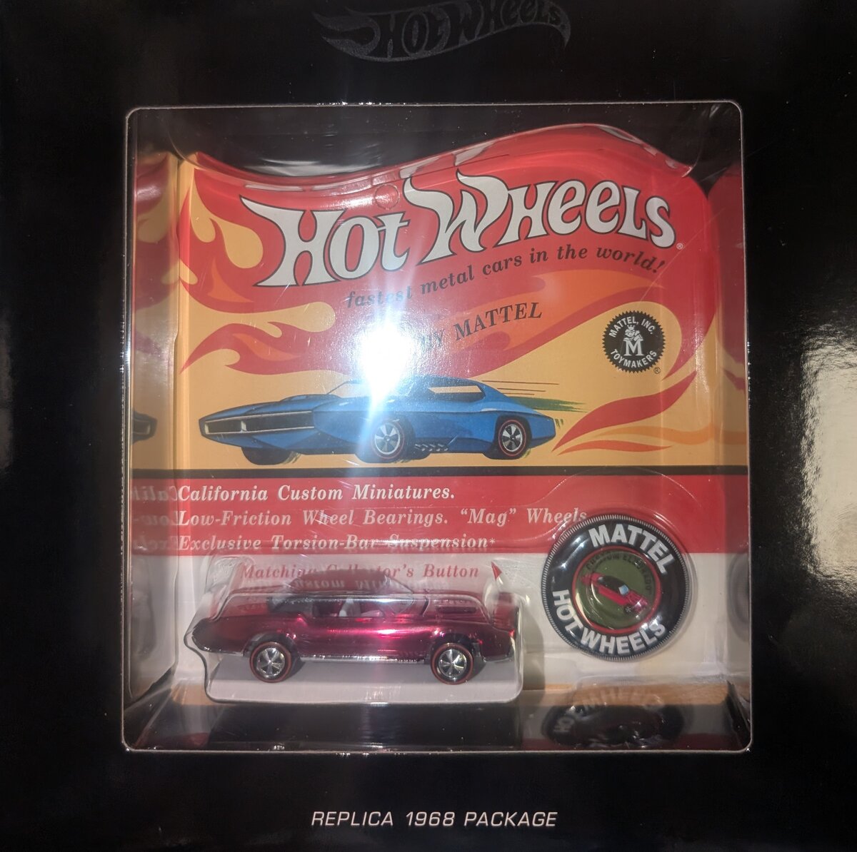 Hot Wheels 6218 1:64 Diecast RLC Chrome Red El Dorado w/Collector Button