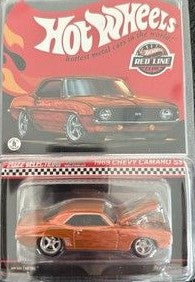 Hot Wheels HGK83 1:64 Diecast RLC Orange Flames Chrome 1969 Chevy Camaro SS