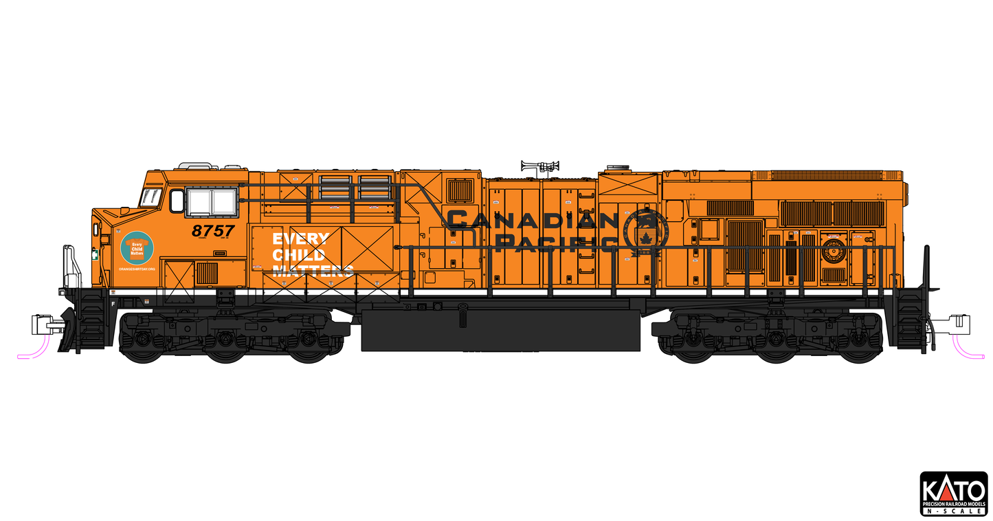 Kato 1768960S N CP Every Child Matters GE ES44AC Diesel Loco DCC & Sound #8757