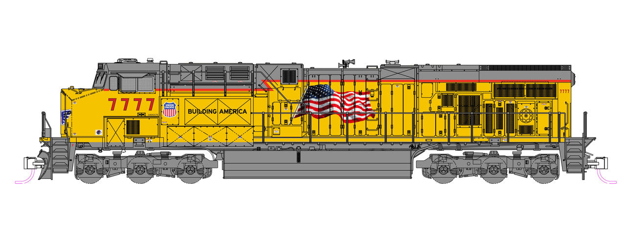 Kato 176-8967 N Union Pacific GE ES44AC Diesel Locomotive #7777
