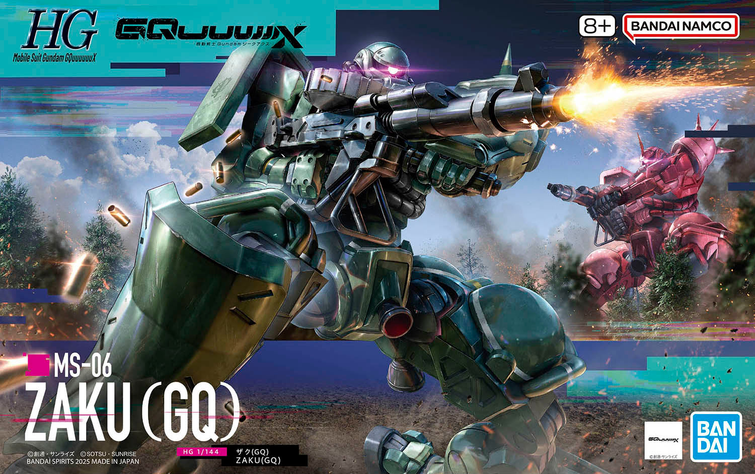 Bandai 2773840 1:144 HGGQX 10 MS-06 Zaku (GQ) Plastic Model Kit
