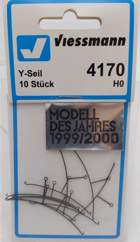 Viessmann 4170 HO Scale Catenary Y Wire (Pack of 10)