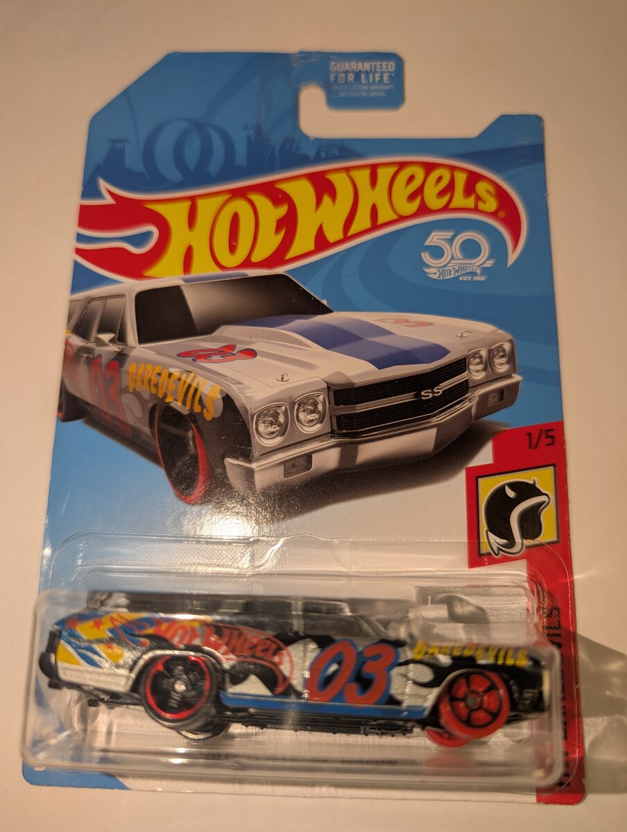 Hot Wheels FRR81-DC0K 1:64 Diecast HW Dardevils '70 Chevelle SS Wagon