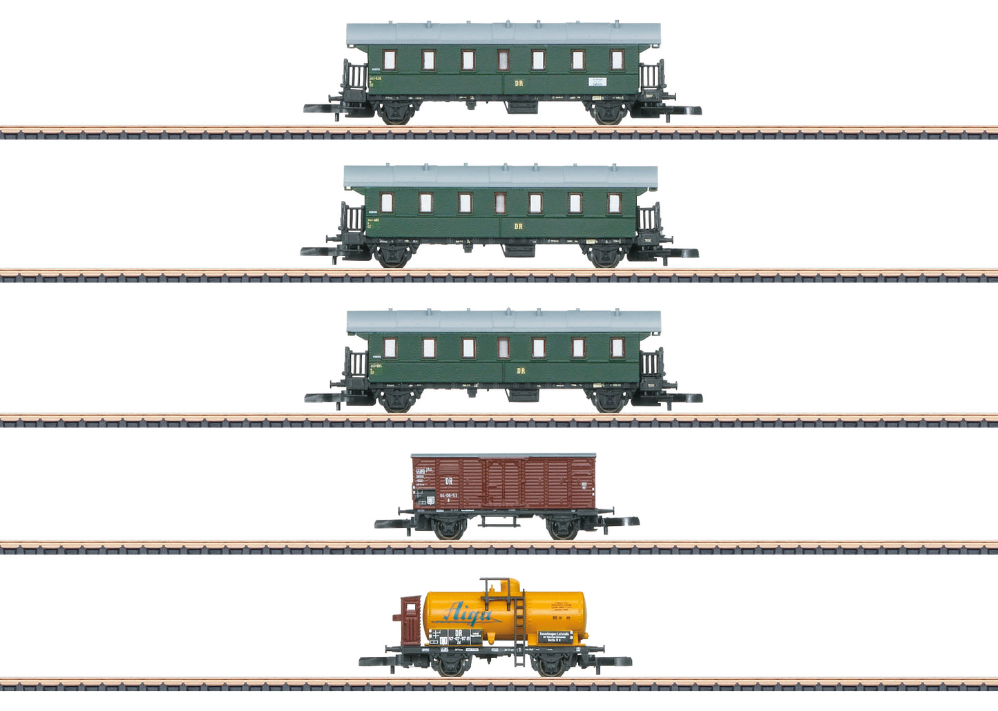 Marklin 87503 Z "Rugen Sunbathers Mixed Use Train" Car Set