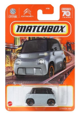 Matchbox HFN86-4B11 1:64 Diecast Gray & Black Citroen AMI
