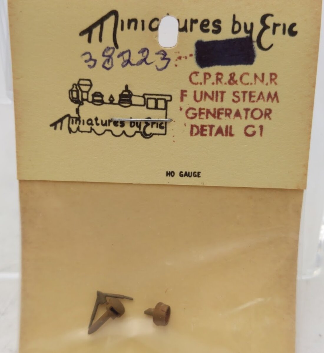 Miniatures By Eric G1 HO Steam Generator Detail CPR & CNR F Unit Brass Part